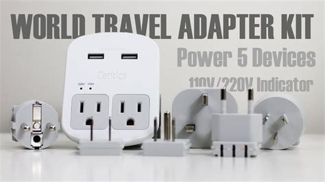 The Ultimate World Travel Adapter Kit By Ceptics Features Surge