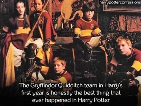 The Gryffindor Quidditch Team In Harrys First Year Is Harry Potter