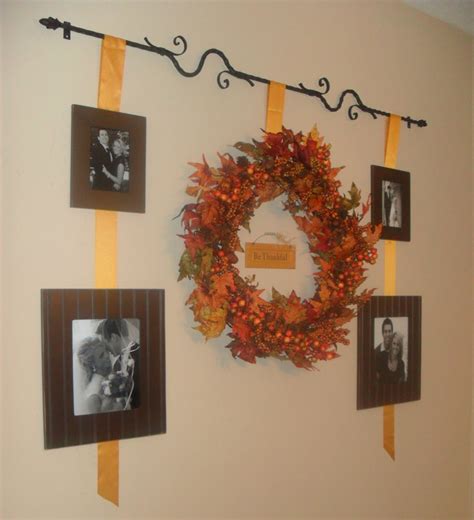 The way that a room or the inside of a building is decorated. Remodelaholic | Fall Wall Decor Idea