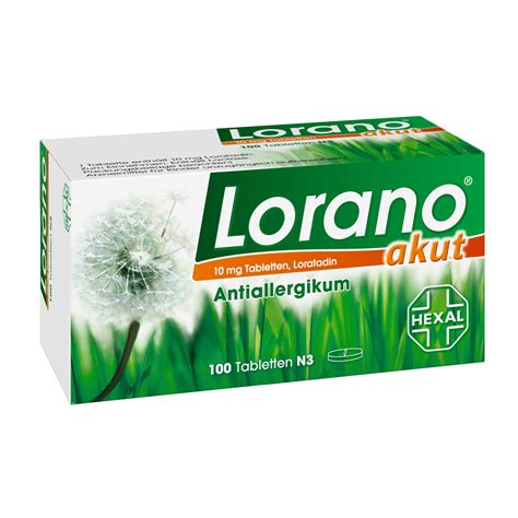Lorano belongs to a group of medicines called antihistamines. Lorano® akut 10 mg Tabletten - shop-apotheke.com