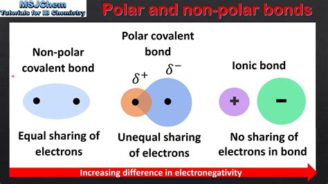 Covalent bond, in chemistry, the interatomic linkage that results from the sharing of an electron pair between two atoms. 4.2 Polar and non-polar covalent bonds (SL) - YouTube