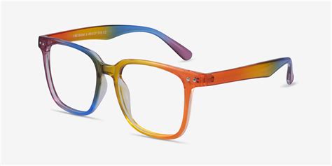 Freedom Square Rainbow Full Rim Eyeglasses Eyebuydirect