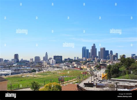 Los Angeles Downtown Skyline Stock Photo Alamy