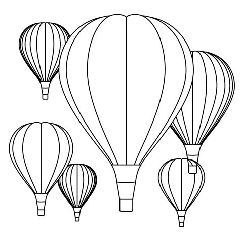 Dibujos De Globos Para Colorear Pintar E Imprimir Gratis