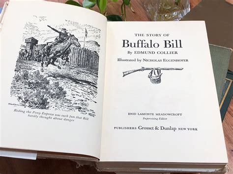 The Story Of Buffalo Bill Book Biography 1952 Collier Grosset Etsy