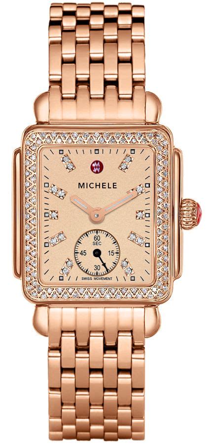 Get free shipping on qualified rose gold or buy online pick up in store today in the paint department. MWW06V000093 Michele Deco Mid Rose Gold Women's Watch