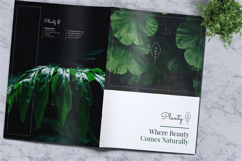 Decorative Plants Brochure Design Template Place