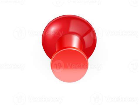 Glossy Red Push Pin 11421281 Png