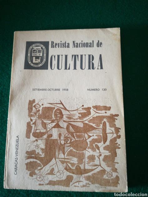 Revista Nacional De Cultura Comprar En Todocoleccion