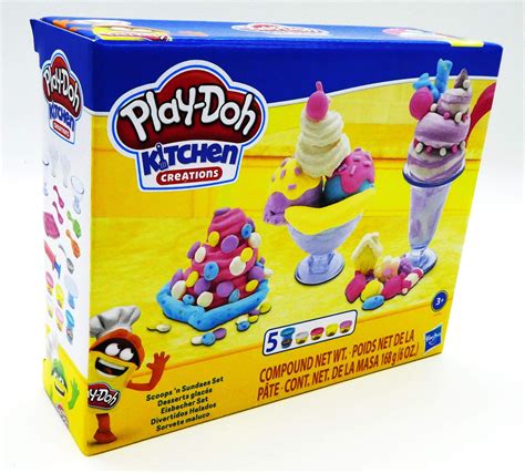 Play Doh Kitchen Creations Ice Cream Scoops N Sundaes Set Walmart Com