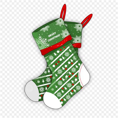Green Christmas Stocking Clipart Hd Png Cute Green Christmas Stocking