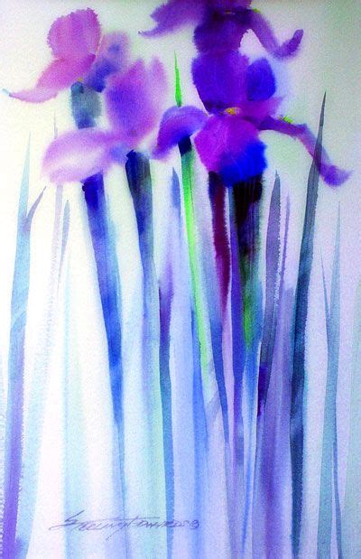 Wet On Wet Watercolor Flower Painting Floral Painting Floral Art