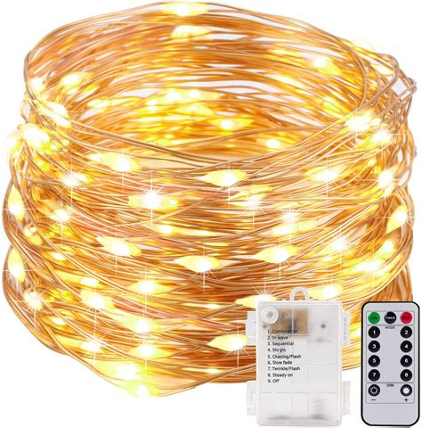 Buy Kohree 33ft Outdoor Fairy Lights With Battery Operated Remote