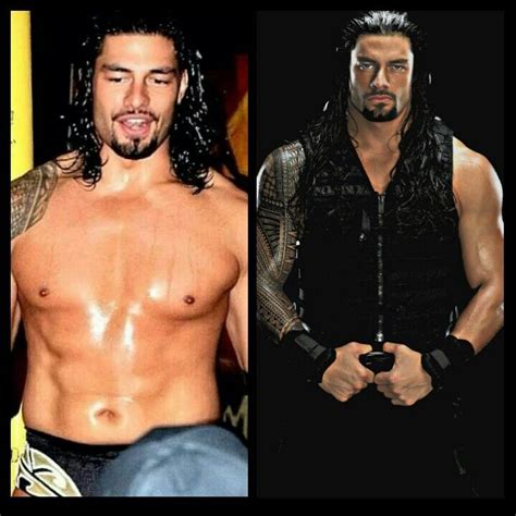 A Back Then And Now Pic Of Roman Reigns Roman Reigns Wrestler