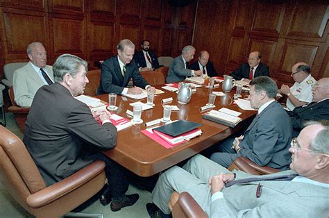 White House Staff And Meetings Ronald Reagan