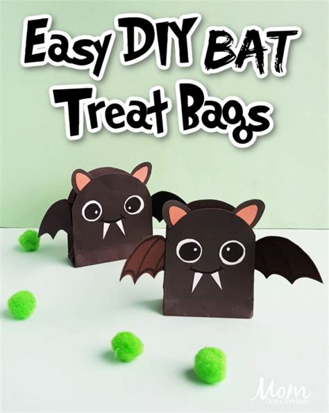 Easy Diy Bat Treat Bags For Halloween Mom Does Reviews
