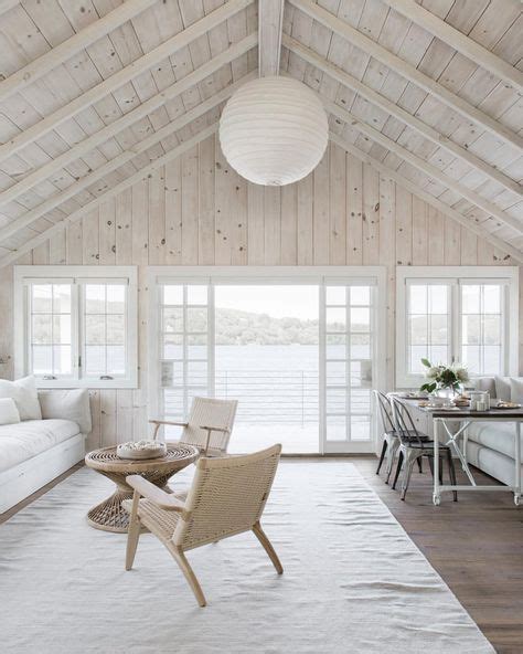 Whitewashed Wood Ceiling Knotty Pine 22 New Ideas Beams Living Room