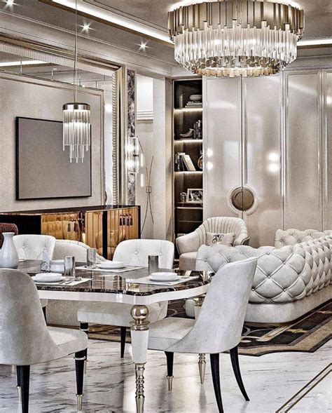 Living Room In A Modern Classic Style With A Luxurious Touch