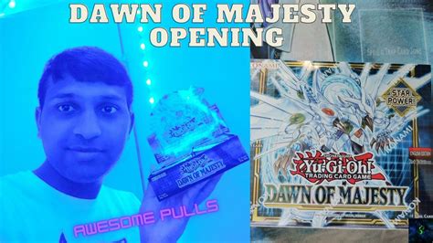 Yu Gi Oh Dawn Of Majesty Booster Box Opening My First Ever Booster