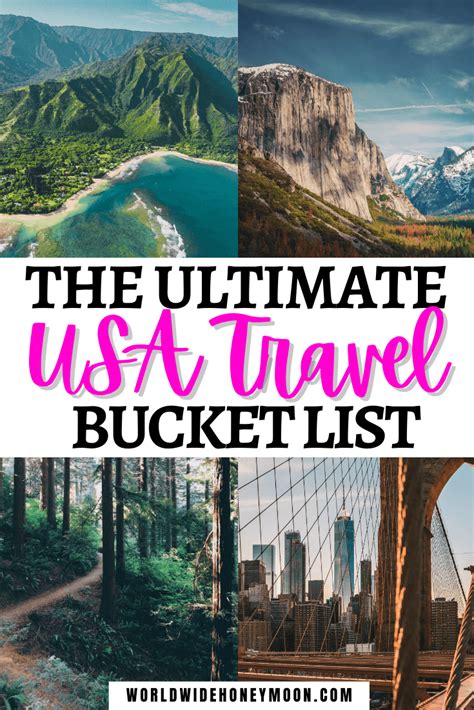 The Ultimate 40 Usa Bucket List Travel Destinations World Wide Honeymoon
