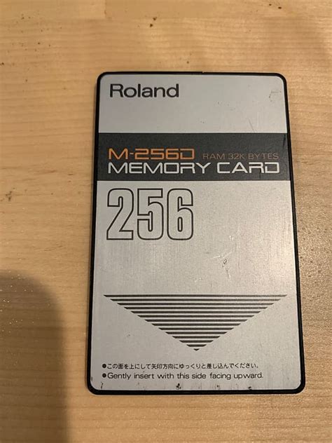 Roland M 256d 256k Ram Memory Card Reverb