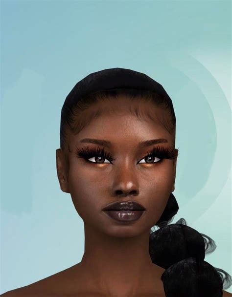 Made The Most Beautiful Sim 🥹 Sims4 Black Girls Hairstyles Sims Cc