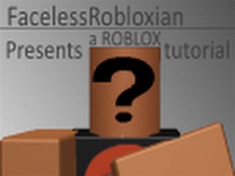 Select from a wide range of models, decals, meshes, plugins, or. Roblox Tutorial 2- How to get no face on ROBLOX! - YouTube