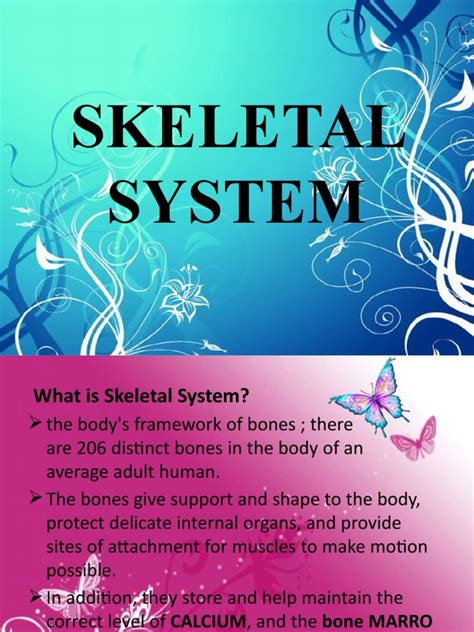 Skeletal System Fourth Grp Pdf Skeleton Bone