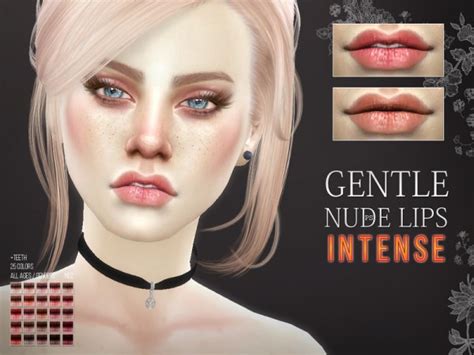 The Sims Resource Gentle Nude Lips Intense N By Pralinesims Sims