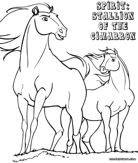 Spirit Stallion Of The Cimarron Coloring Pages Rain Coloring Home