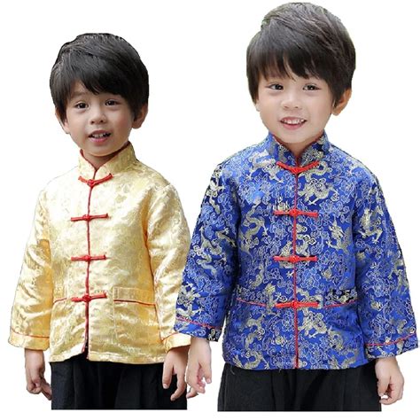2019 Chinese New Year Festival Children Jacket Boys Tang Clothes