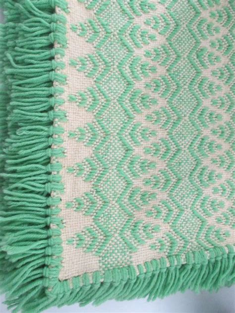 Vintage Swedish Weaving Huck Weaving Monks Cloth Blanket Lap