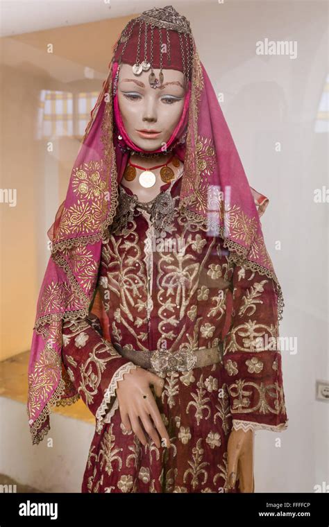 Woman In Traditional Dress Bursa Bursa Province Turkey Stock Photo