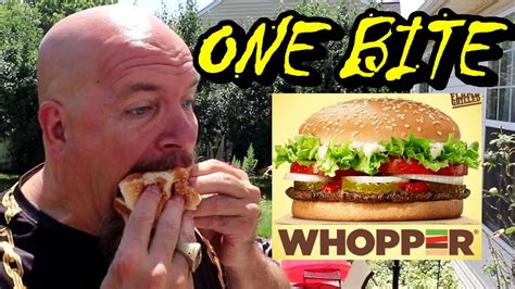 Burger King Whopper One Bite Challenge Youtube