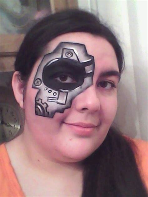 Robotcyborg Face Painting Face Painting Halloween Face Makeup Face