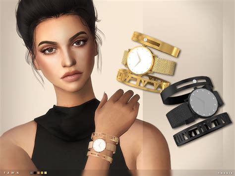 Sims 4 Ccs The Best Fawn Watch And Bangles By Toksik