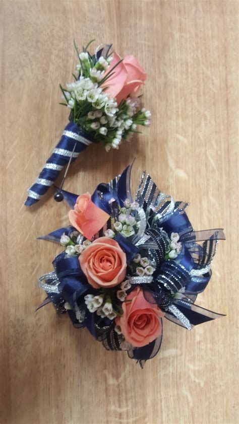 Navy Blue Wrist Corsage From Gallery Florist And Ts 114 West Center