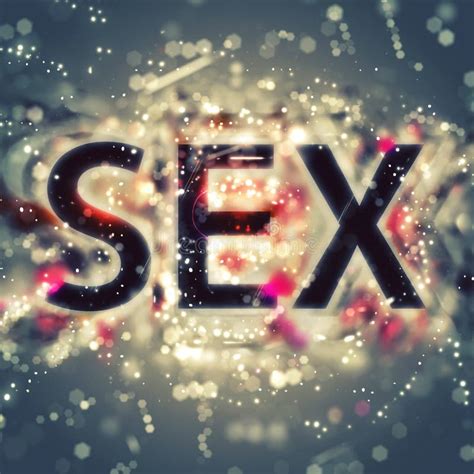 Word Sex With Bokeh Effect Stock Illustration Illustration Of Word 130450846