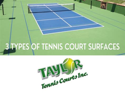 3 Types Of Tennis Court Surfaces By Taylor Tennis Courts Issuu