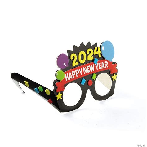 Dated New Years Glasses Craft Kit Makes 12 Oriental Trading
