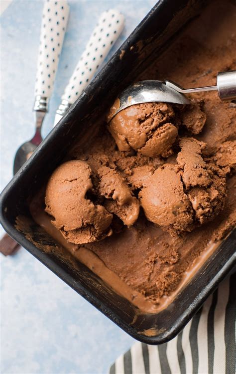 Pour 1⁄4 cup (59 ml) of milk into the blender. Chocolate Coconut Milk Ice Cream - A Saucy Kitchen