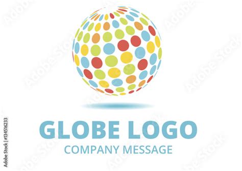 Multi Color Globe Logo Stock Vector Adobe Stock