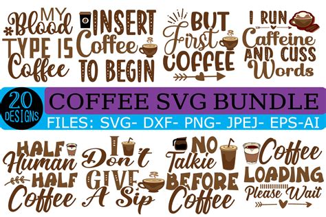 Coffee Svg Bundle Vol2 Bundle · Creative Fabrica