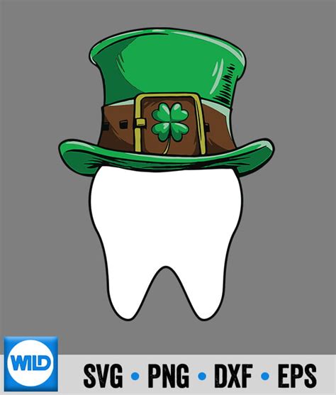 St Patricks Day Svg Leprechaun Tooth Dental Assistant St Patricks Day