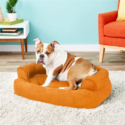 Snoozer Pet Products Luxury Overstuffed Dog And Cat Sofa Orangeade