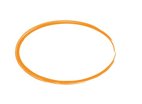 Circle Area Pattern Orange Oval Border Png Download 1102810 Free