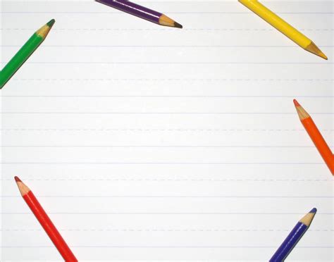 Colored Pencils Ppt Template Colored Pencils Ppt Background Colored