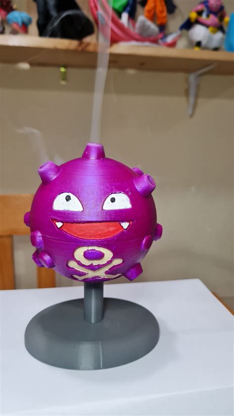 Stl File Pokemon Koffing Incense Holder 🐉・model To Download And 3d Print・cults