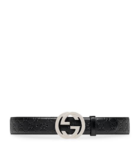 Gucci Leather Interlocking G Belt Harrods Ae