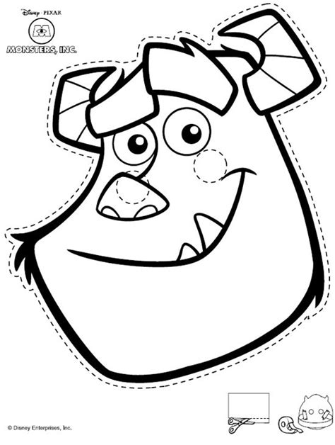 Sulley monsters inc coloring pages. Sully Printable Mask. Other Disney printables and masks ...